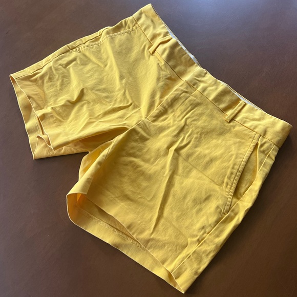 🔵 Banana Republic sz4 bright sunshine yellow shorts - Picture 3 of 8